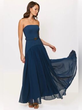 Hutch | Dresses | Hutch Amara Corset Pleated Tulle Fit Flare Midi Dress |  Poshmark